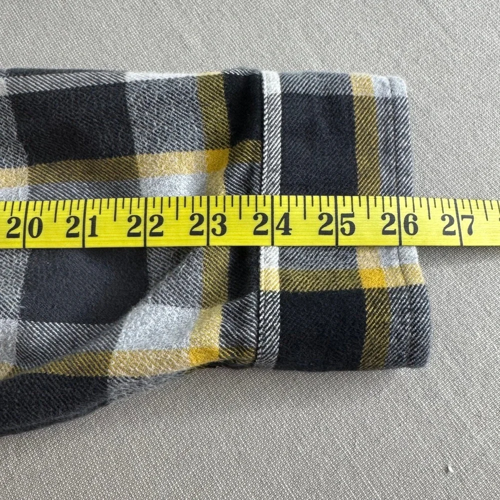 The North Face Flannel Shirt XXL Black/yellow Heavyweight‎